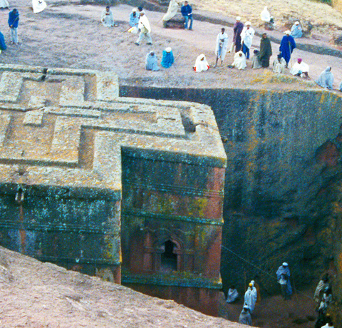 Felsenkirche von Lalibela auf Äthiopien Gruppenreise