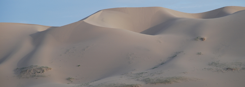 Khongoryn Els Sanddüne am Rande der Wüste Gobi in der Mongolei