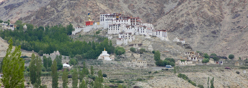Likir Kloster in Likir Ladakh Indien, in der Nähe des Indus Flusses im Himalaya
