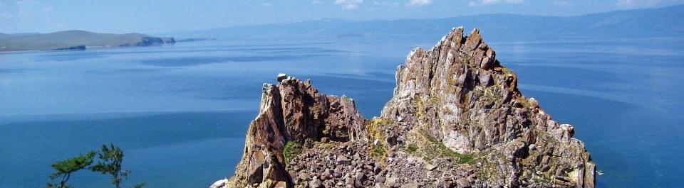 Baikalsee Reise in Sibirien Russland Blick auf den Baikalsee in Sibirien