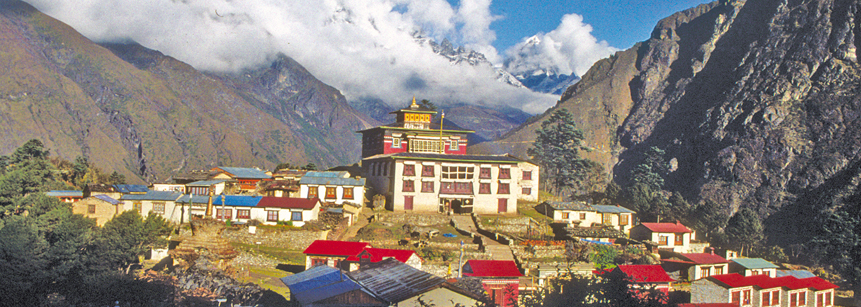 Tengboche in Nepal während Nepal Trekking Reise