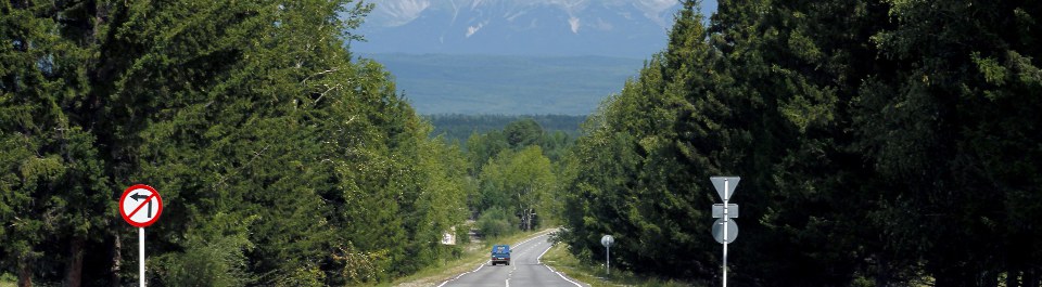 Strasse auf Russland Reise in Sibirien Strasse auf Sibirien Reise in Russland