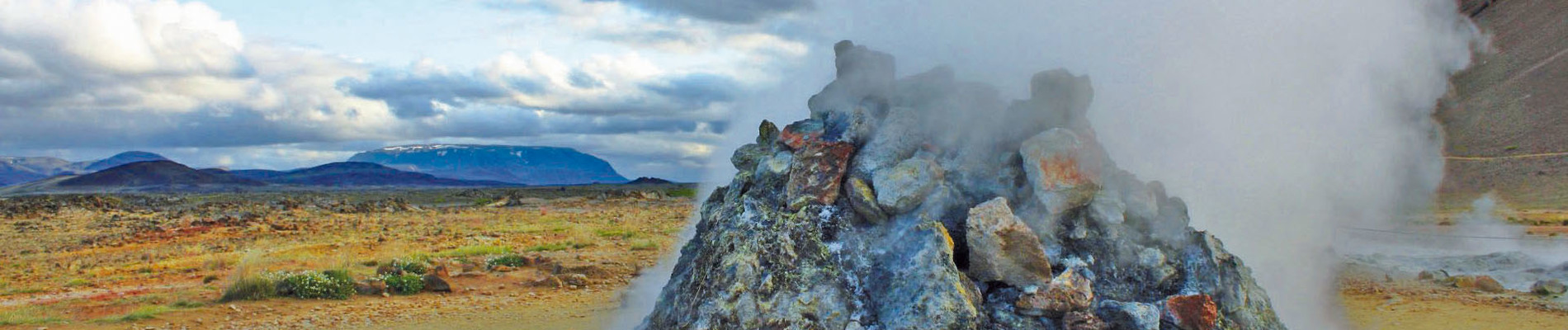 Geothermalgebiet bei Námaskarð auf Island am Mývatn
